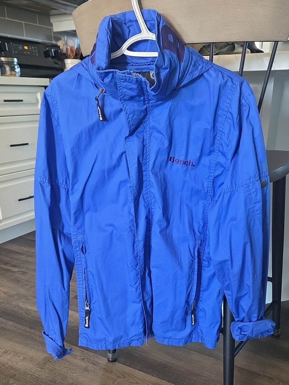 Bench Royal Blue Hooded Light Jacket